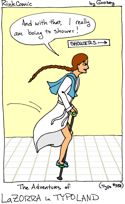 LaZorra Typo #541: Boing To Shower