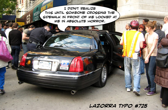 LaZorra Typo #725: Sidewalk